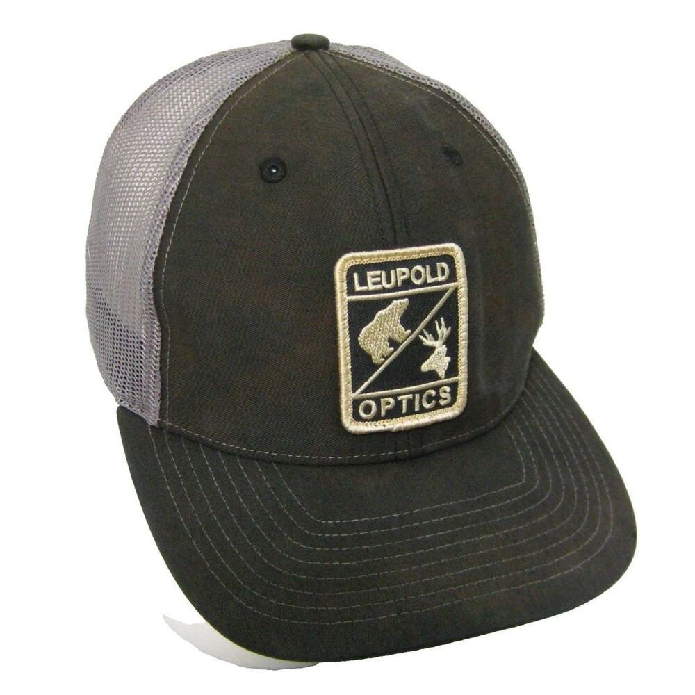 Leupold Optics Baseball Cap Brown Trucker Hat Mesh Snapback Scopes Gun Sights